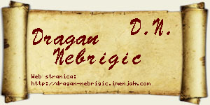Dragan Nebrigić vizit kartica
